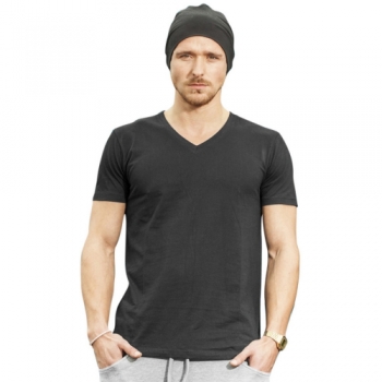 Cotton Addict Mens Light Cotton V Neck Short Sleeve T Shirt L - Chest 41' (104.14cm)