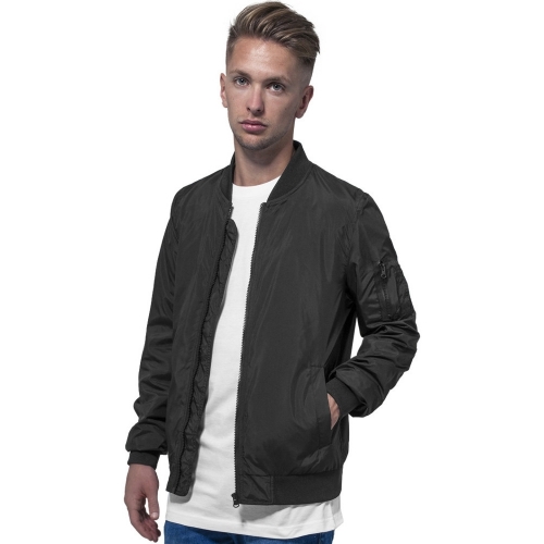 Cotton Addict Mens Polyester Casual Zip Up Bomber Jacket S - Chest 42' (106.68cm)