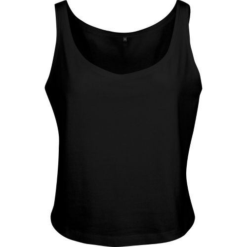 Cotton Addict Womens Oversized Cropped Cotton Tank Vest Top XL - UK Size 16