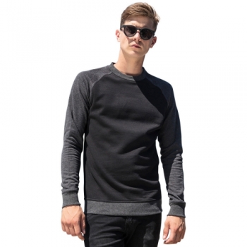 Cotton Addict Mens Raglan Cotton Casual Crew Neck Jumper 2XL - Chest 45' (114.3cm)