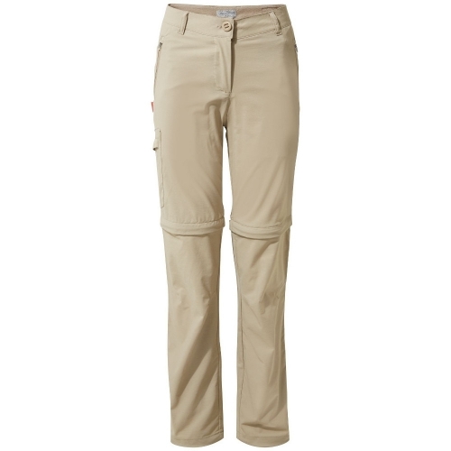 Craghoppers Womens NosiLife Pro Convertible Walking Trousers 10R - Waist 27' (69cm), Inside Leg 31'