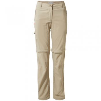 Craghoppers Womens Nosi Life Pro Convertible Zip Off Pants 14R - Waist 30' (76cm), Inside Leg 31'