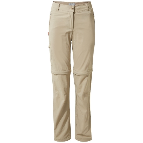 Craghoppers Womens Nosi Life Pro Convertible Zip Off Pants 12L - Waist 28' (71cm), Inside Leg 33'