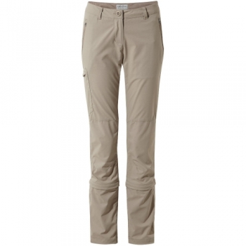 Craghoppers Womens Nosi Life Pro Capri Convertible Trousers 12R - Waist 28' (71cm), Inside Leg 31'