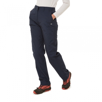 Craghoppers Womens Kiwi II Polyester Walking Trousers 16R - Waist 32' (81cm), Inside Leg 31'