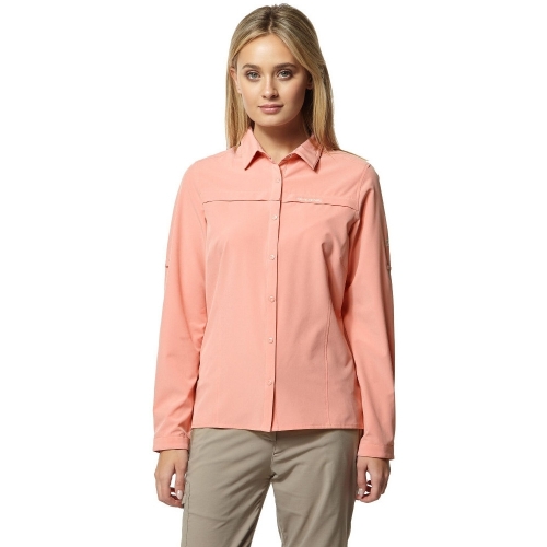 Craghoppers Womens Nosi Life Pro Long Sleeve Walking Shirt 10 - Bust 34' (86cm)