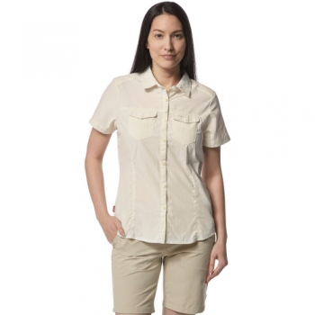 Craghoppers Womens Nosi Life Adventure Short Sleeve Shirt 10 - Bust 34' (86cm)