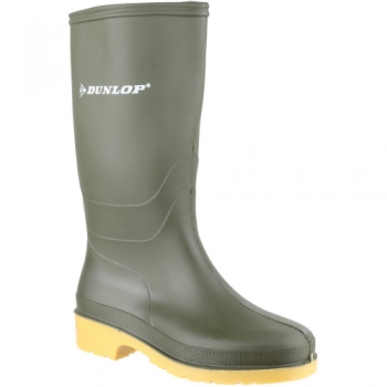 Dunlop Boys Classic Dull Waterproof PVC Welly Wellington Boots UK Size 10 (EU 28)