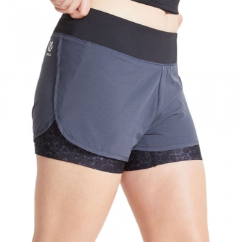 Dare 2b Womens Outrun Lined Lightweight Running Shorts 12 - Waist 28' (71cm)