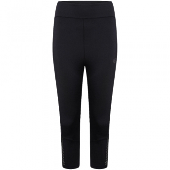 Dare 2b Womens Shine Bright 3/4 Wicking Lightweight Leggings UK 10- Waist 26', (66cm)