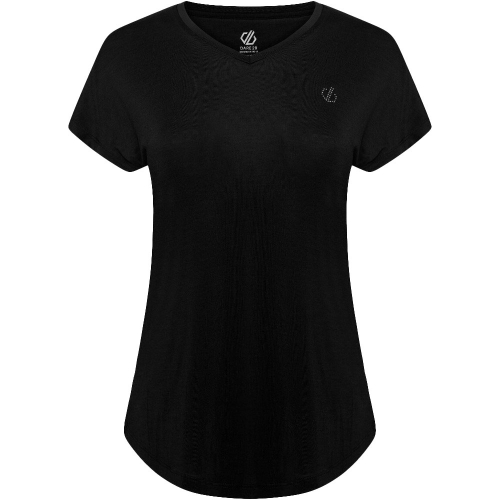 Dare 2b Womens Agleam Wicking Lightweight V Neck T Shirt UK 10- Bust 34', (86cm)