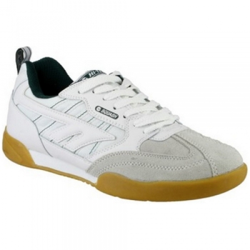 Hi-Tec Mens & Ladies Squash Lace Up Leather Sports Trainer White