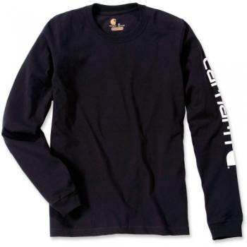 Carhartt Mens Long Sleeve Rib Knit Crew Neck Signature Logo T-Shirt  S - Chest 34-36' (86-91cm)