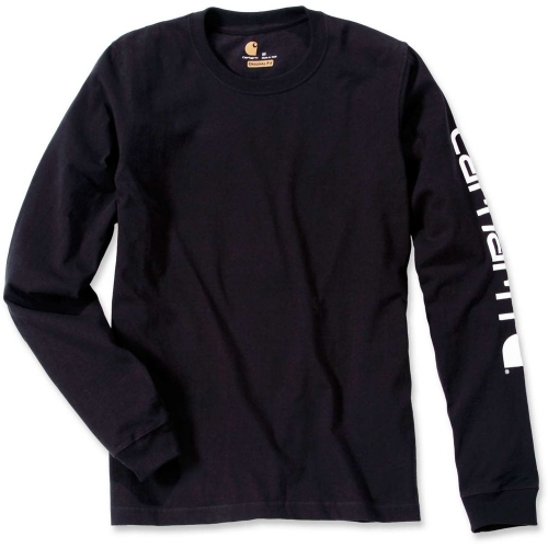 Carhartt Mens Long Sleeve Rib Knit Crew Neck Signature Logo T-Shirt  M - Chest 38-40' (97-102cm)