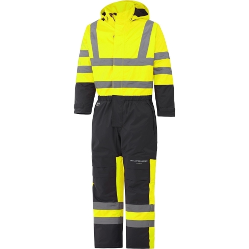 Helly Hansen Mens Alta Insulated Waterproof High-Vis Workwear Overall C50 - Waist 35', Inside Leg 32'