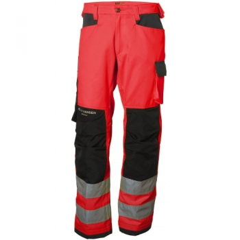 Helly Hansen Mens Alna Durable Reinforced Hi-Vis Workwear Trousers C50 - Waist 35', Inside Leg 32'