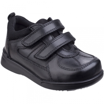 Hush Puppies Boys Liam Durable Back To School Leather Smart Shoes UK Size 12 (EU 30.5, US 13)