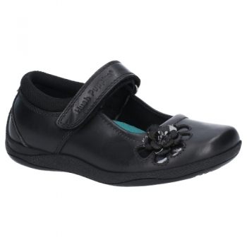 Hush Puppies Girls Jessica Leather Mary Jane School Shoes UK Size 1 (EU 33)