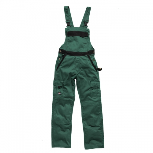 Dickies Mens Workwear Industry 300 Twotone Work Bib & Brace Green