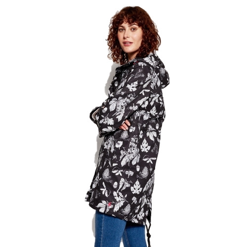 Joules Womens/Ladies Z Raine Printed Mid Length Waterproof Rain Jacket 10 - Bust 34' (86cm)