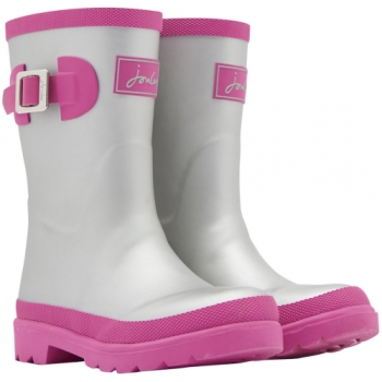 Joules Girls Junior Welly Printed Buckle Detail Welly Wellington Boots UK Size 6 (EU 39, US 8)