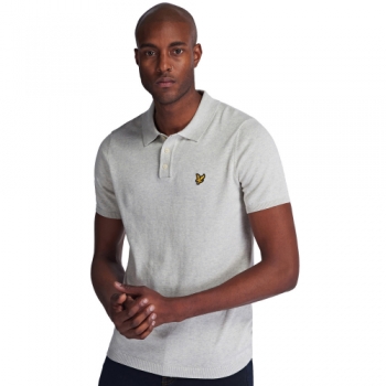 Lyle & Scott Mens Short Sleeve Classic Knitted Polo Shirt S- Chest 37-39', (94-99cm)