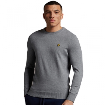 Lyle & Scott Mens Crew Neck Breathable Cotton Merino Jumper S - Chest 36-38' (91-96cm)