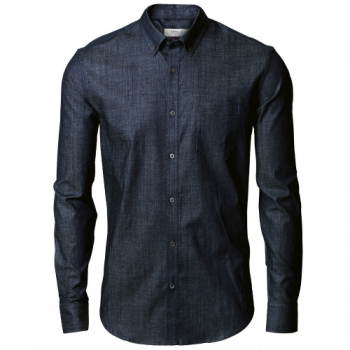 Nimbus Mens Torrance Cotton Slim Fit Long Sleeved Denim Shirt M - Chest 53.5cm