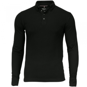 Nimbus Mens Carlington Cotton Lycra Deluxe Long Sleeve Polo Shirt 3XL - Chest 62cm