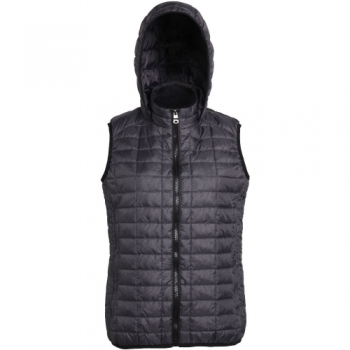 Outdoor Look Womens/Ladies Ballater Hooded Padded Gilet Body Warmer XS- UK Size 8