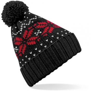 Outdoor Look Womens Scourie Fair Isle Snowstar PomPom Beanie One Size