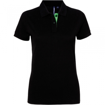 Outdoor Look Womens Fitted Contrast Polo Shirt 2XL - UK Size 18