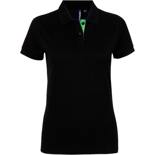 Outdoor Look Womens Fitted Contrast Polo Shirt M - UK Size 12