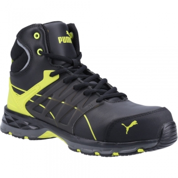 Puma Safety Mens Velocity 2.0 MID S3 Leather Safety Boots UK Size 10.5 (EU 45)