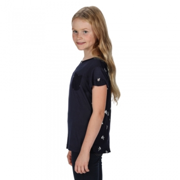 Regatta Girls Chara Viscose Printed T Shirt Tee 11-12 Years - Chest 75-79cm (Height 146-152cm)