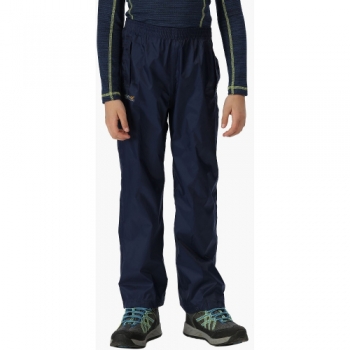 Regatta Boys & Girls Kids Pack It Lightweight Waterproof Overtrousers 7-8 Years - Waist 58-60cm (Height 122-128cm)