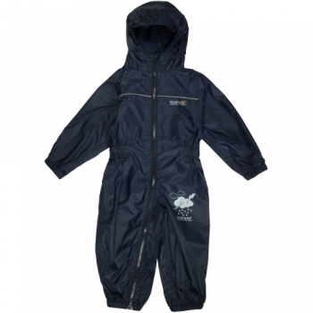 Regatta Boys Puddle IV Full Zip Lightweight Waterproof Baby Bodysuit Toddler Aged 24-36 Months