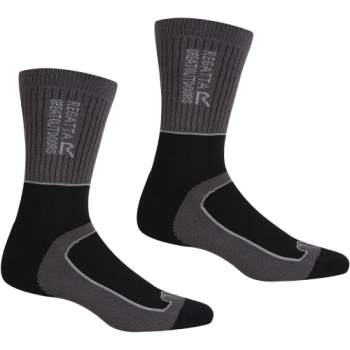 Regatta Mens Samaris 2 Season Coolmax Wicking Walking Socks UK Size 9-12