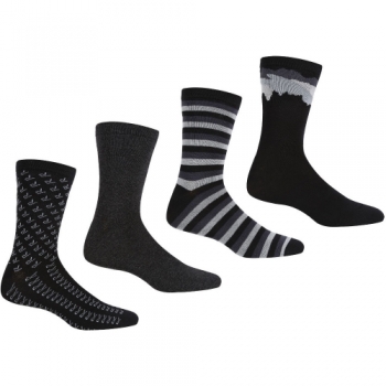 Regatta Mens 4 Pack Lifestyle Casual Socks UK Size 6-8