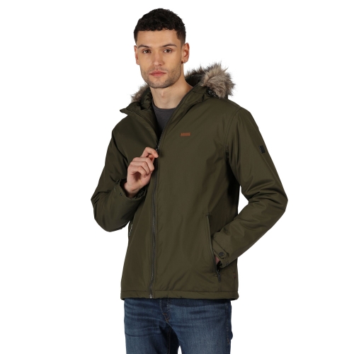 Regatta Mens Haig Waterproof Insulated Hooded Parka Jacket 3XL - Chest 49-51' (124.5-129.5cm)