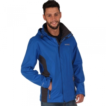 Regatta Mens Matt Durable Taped Seam Hydrafort Waterproof Coat Jacket L - Chest 41-42' (104-106.5cm)