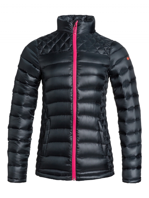 Roxy Ladies Light Up Waterproof Insulated Packable Ski Jacket, Black