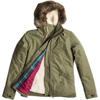 Roxy Ladies Steffi Insulated Cold Weather Jacket, Green