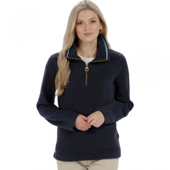 Regatta Womens/Ladies Solenne 1/4 Zip Symmetry Fleece Casual Jacket UK Size 8 - Chest 32' (81cm)