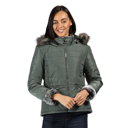 Regatta Womens Westlynn Insulated Quilted Parka Coat Jacket 8 - Bust 32' (81cm)