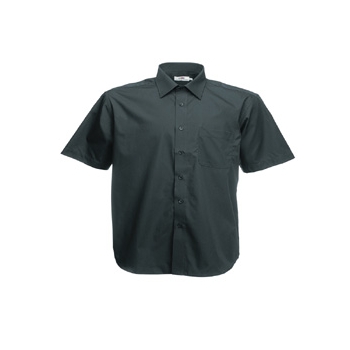 Fruit Of The Loom Mens Short Sleeve Poplin Shirt