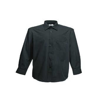 Fruit Of The Loom Mens Long Sleeve Poplin Shirt