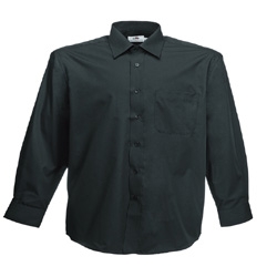 Fruit Of The Loom Mens Long Sleeve Poplin Shirt