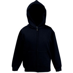 Fruit Of The Loom Kids Zip Through Hooded Sweatshirt