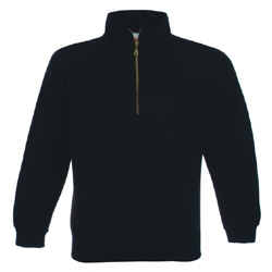 Fruit Of The Loom Zip Neck Sweatshirt